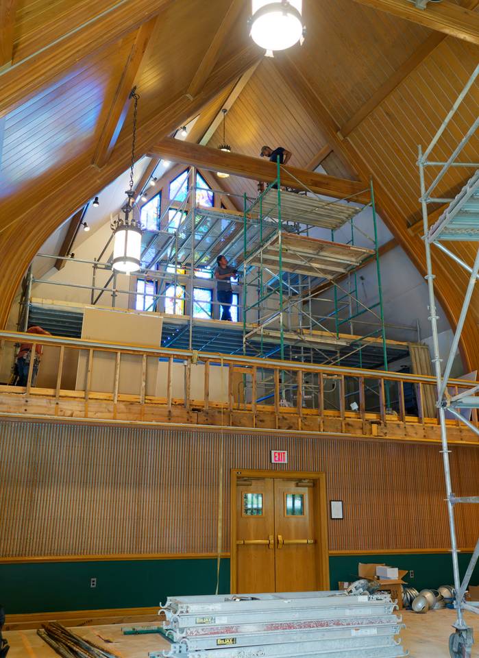 View of the work on the gallery