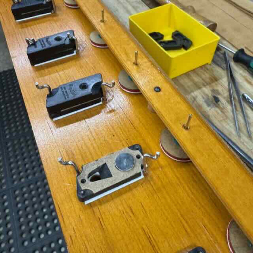 Installation and adjustment of restored chest magnets